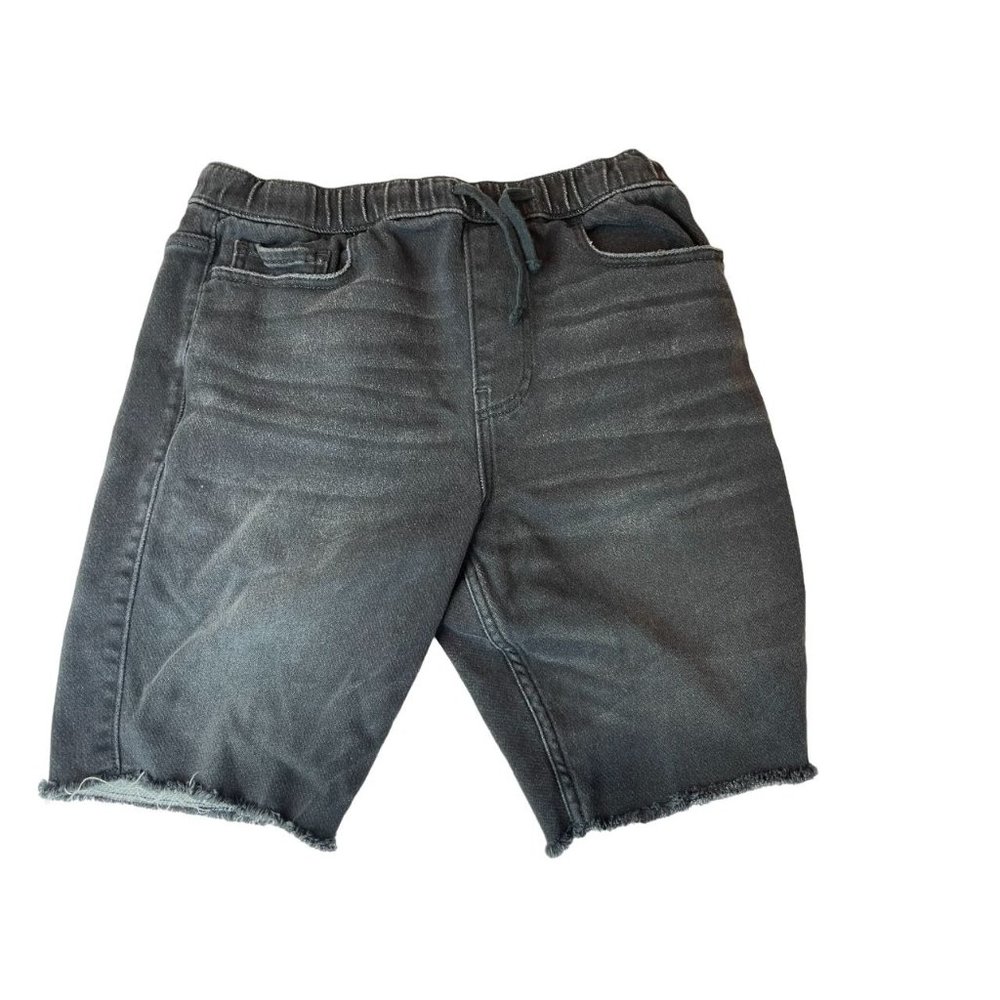 Hollister California Women Jogger Shorts High Rise Drawstring Waist Black Size S